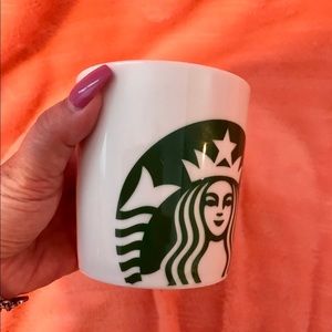 Starbucks NWOT 14oz Mug White with GREEN Logo